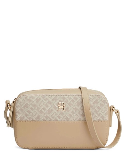 TOMMY HILFIGER JACQUARD  Mini sac à bandoulière beige - Sacs pour Femme