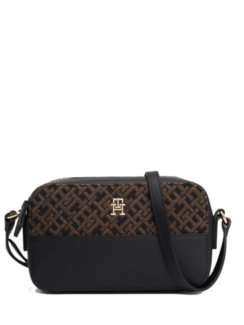 TOMMY HILFIGER JACQUARD  Mini sac à bandoulière le noir - Sacs pour Femme