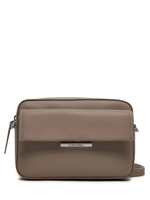 CALVIN KLEIN LINEAR Mini sac à bandoulière cendre - Sacs pour Femme