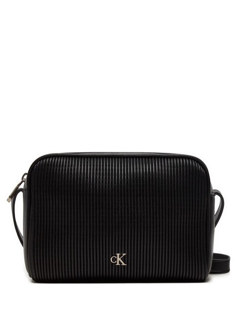 CALVIN KLEIN CK JEANS RIB PU  Mini sac photo avec bandoulière pvh noir - Sacs pour Femme