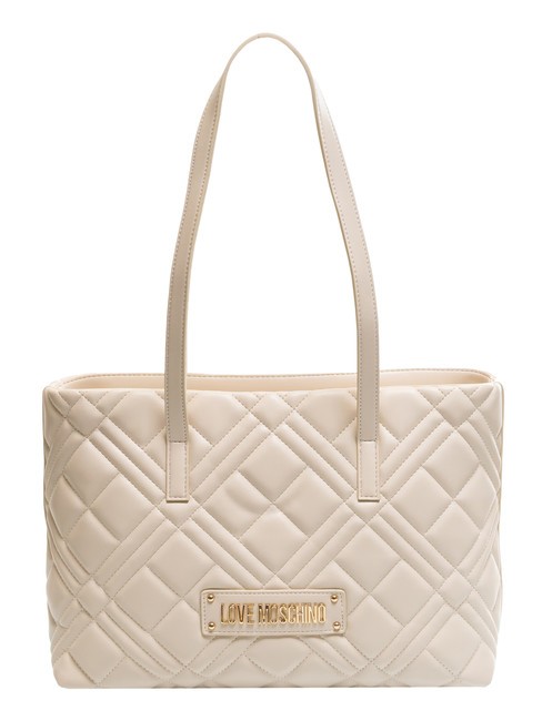 LOVE MOSCHINO QUILTED  Cabas épaule Ivoire - Sacs pour Femme