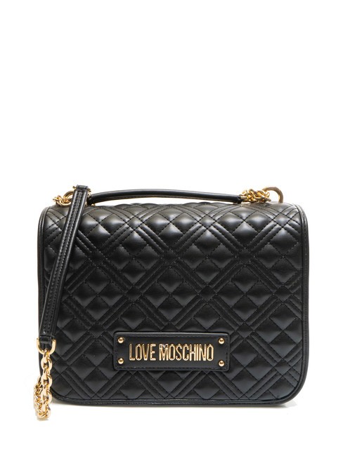 LOVE MOSCHINO QUILTED Sac matelassé transformable Noir - Sacs pour Femme