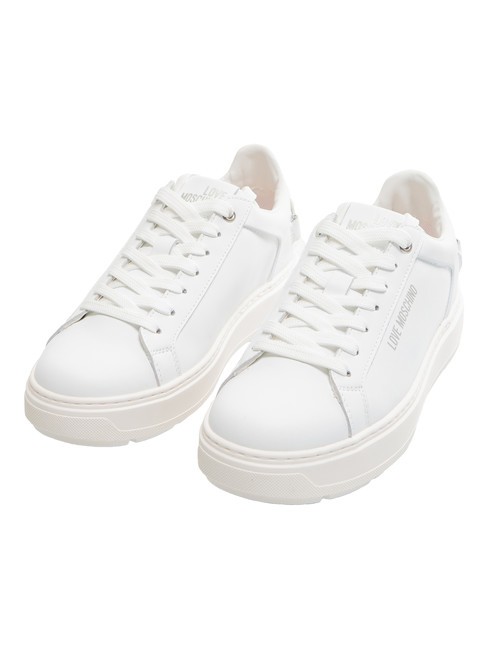 LOVE MOSCHINO BOLD 40  Baskets en cuir blanche - Chaussures Femme