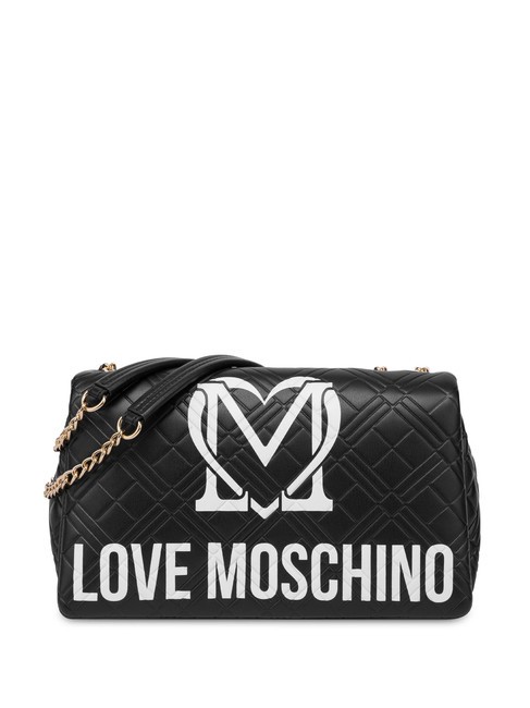 LOVE MOSCHINO LOGO QUILT Sac à bandoulière ne / offw - Sacs pour Femme