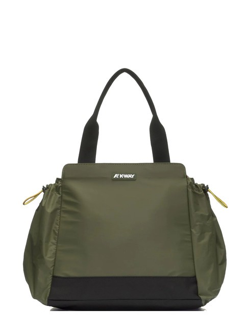 KWAY AISY Sac fourre-tout en nylon cyprès vert - Sacs pour Femme