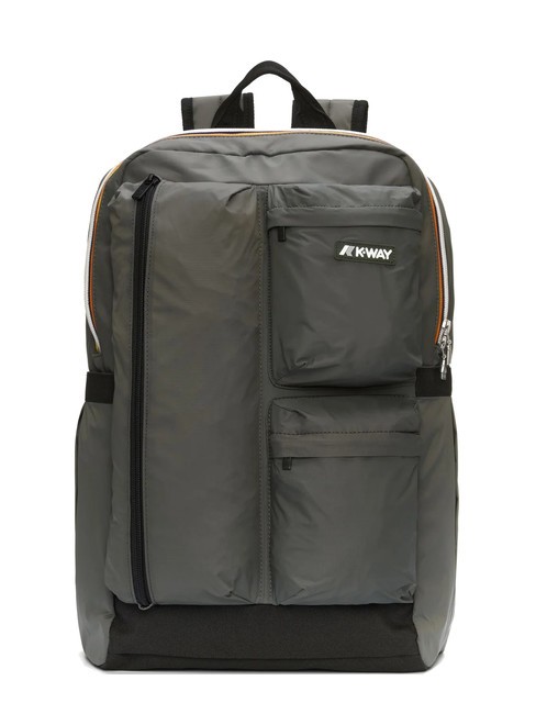 KWAY AMBERT Sac à dos pour ordinateur portable 15,6" vert noirâtre - Étui pour tablette & Organiseur