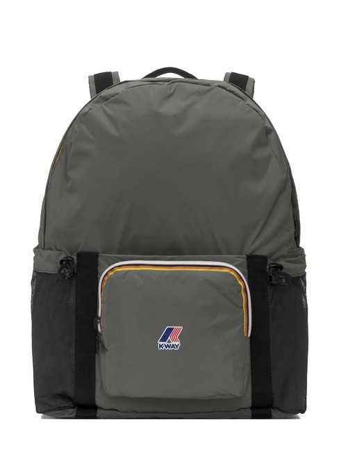 KWAY LE VRAI 3.0 MICHEL Sac à dos pliable en nylon vert noirâtre - Sacs à dos pour l'École & les Loisirs