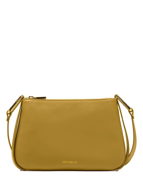 COCCINELLE MAGIE Petit sac bandoulière en cuir Citronnelle - Sacs pour Femme