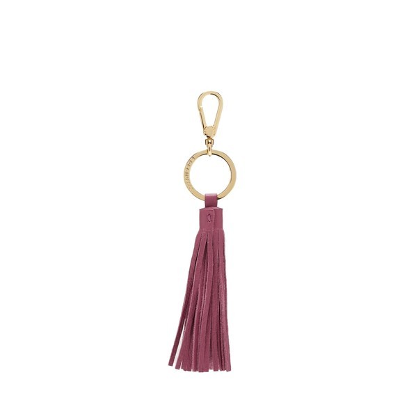 COCCINELLE TASSEL  Porte-clés avec breloque en cuir pulpe rose - Porte-clés