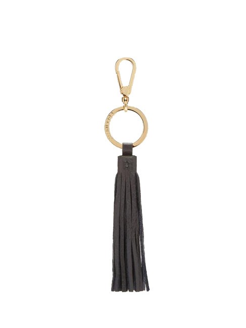 COCCINELLE TASSEL  Porte-clés avec breloque en cuir ardoise - Porte-clés