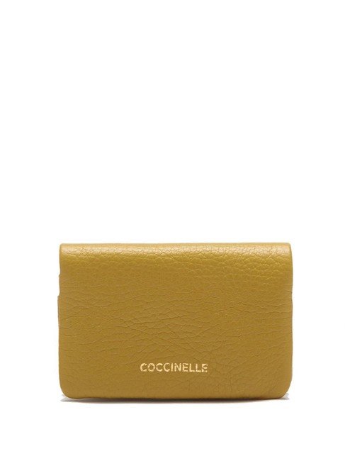 COCCINELLE SOFTY Portefeuille en cuir Citronnelle - Portefeuilles Femme