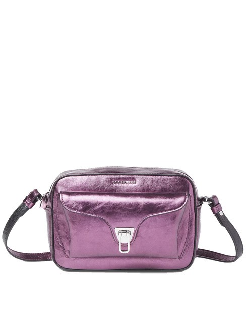 COCCINELLE BEAT PEPITA  Mini sac bandoulière, en cuir pulpe rose - Sacs pour Femme