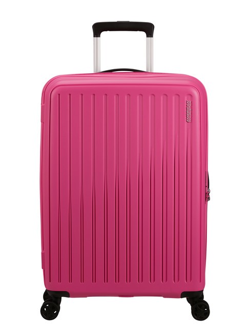 AMERICAN TOURISTER REJOY Chariot de taille moyenne rose hawaïen - Valises Rigides