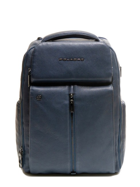 PIQUADRO HEDLEY Sac à dos en cuir pour ordinateur portable 15,6" bleu - Sacs à dos pour ordinateur portable