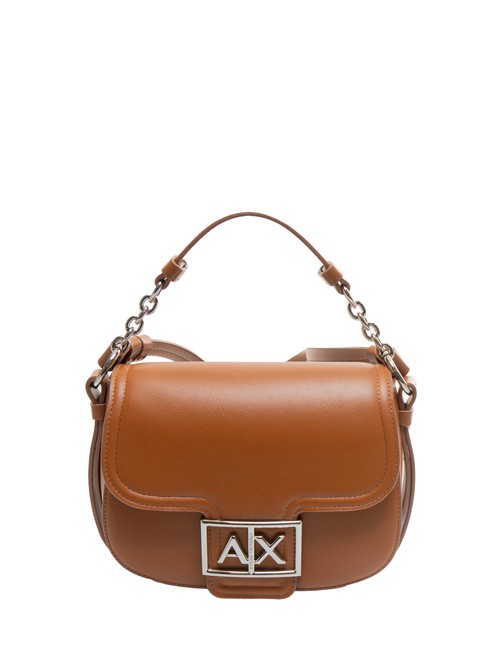 ARMANI EXCHANGE A|X BUCKLE Mini sac rond avec bandoulière whisky - Sacs pour Femme