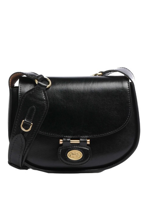 THE BRIDGE DORA Petit sac bandoulière en cuir black Gold - Sacs pour Femme