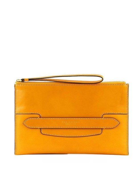 THE BRIDGE LUCREZIA Pochette en cuir maïs jaune abb. or - Sacs pour Femme