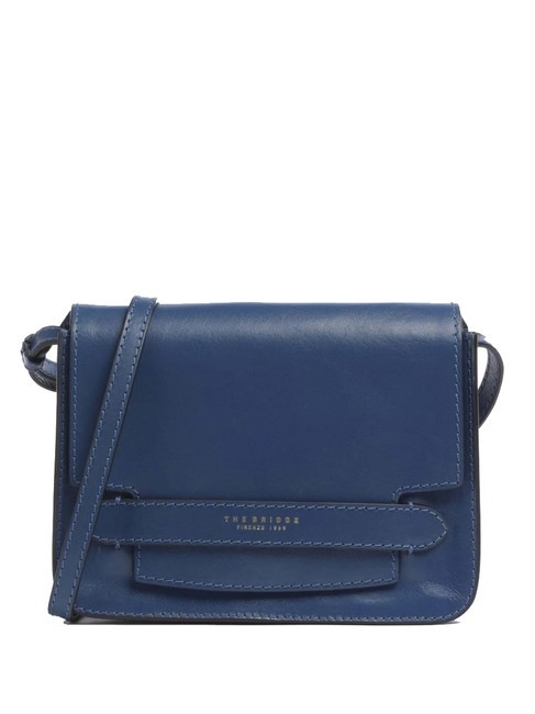 THE BRIDGE LUCREZIA Mini sac porté épaule jean court or - Sacs pour Femme