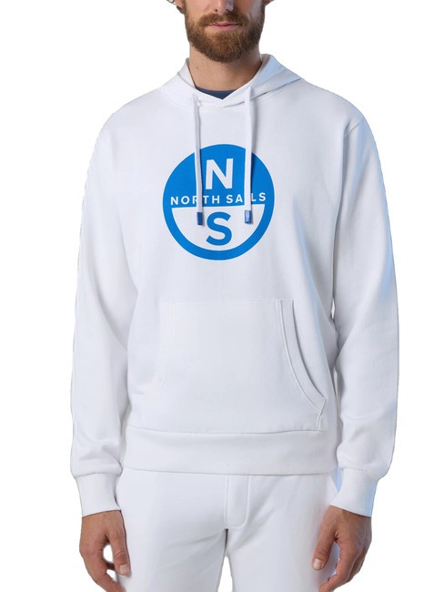 NORTH SAILS BASIC Sweat à capuche imprimé logo blanc - Pulls molletonnés