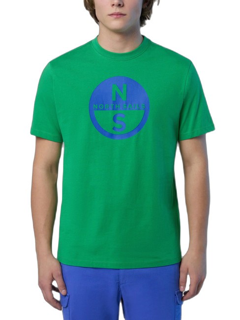 NORTH SAILS BASIC T-shirt en coton imprimé logo abeille verte - T-shirt