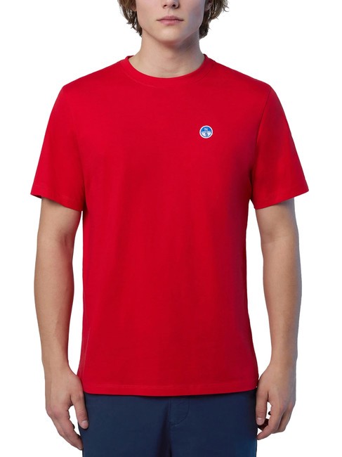 NORTH SAILS BOLLO T-shirt en coton rouge - T-shirt