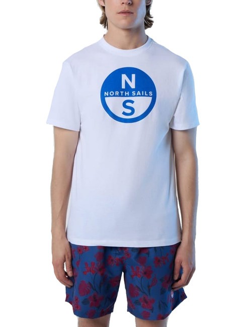 NORTH SAILS BASIC T-shirt en coton imprimé logo blanc - T-shirt