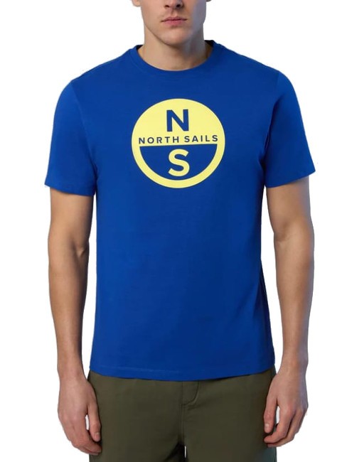 NORTH SAILS BASIC T-shirt en coton imprimé logo surf bleu - T-shirt