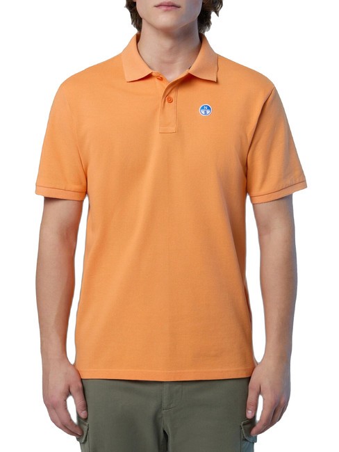 NORTH SAILS BASIC Polo à manches courtes en coton Tangerine - chemise polo