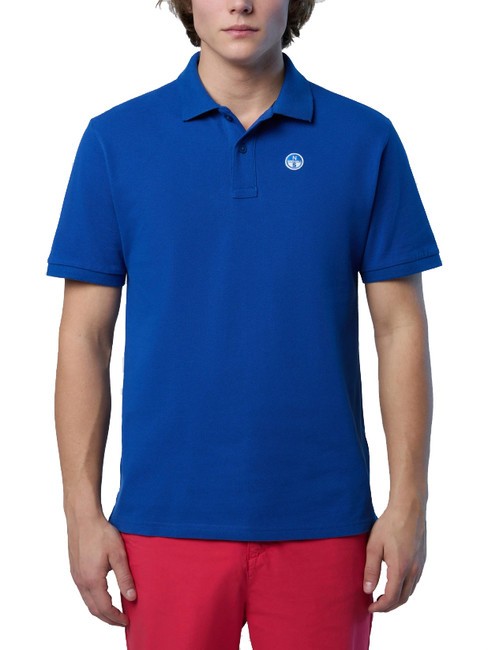 NORTH SAILS BASIC Polo à manches courtes en coton océan bleu - chemise polo