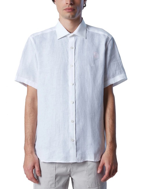 NORTH SAILS N|S Chemise en lin à manches courtes blanc - Chemises pour hommes