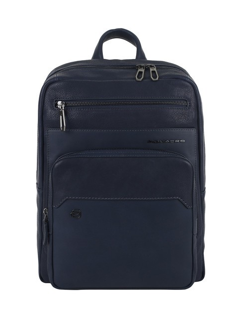 PIQUADRO MARTIN Sac à dos pour ordinateur portable 13,3", en cuir bleu - Sacs à dos pour ordinateur portable