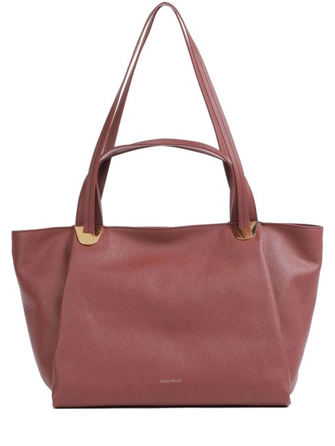 COCCINELLE OLIVER Sac en cuir à double poignée Brandy - Sacs pour Femme