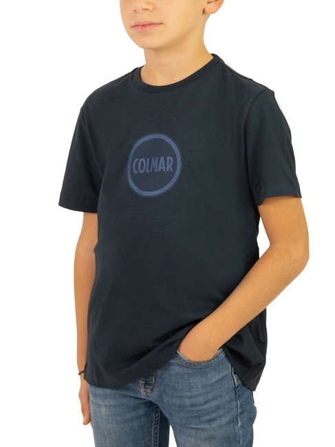 COLMAR FRIDA KIDS T-shirt en coton avec logo bleu marine - Tee-shirt enfant