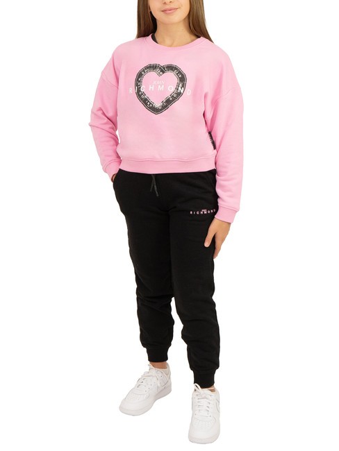 JOHN RICHMOND SOBRIN Survêtement sweat et pantalon bégonia rose-noir - Survêtements pour enfants