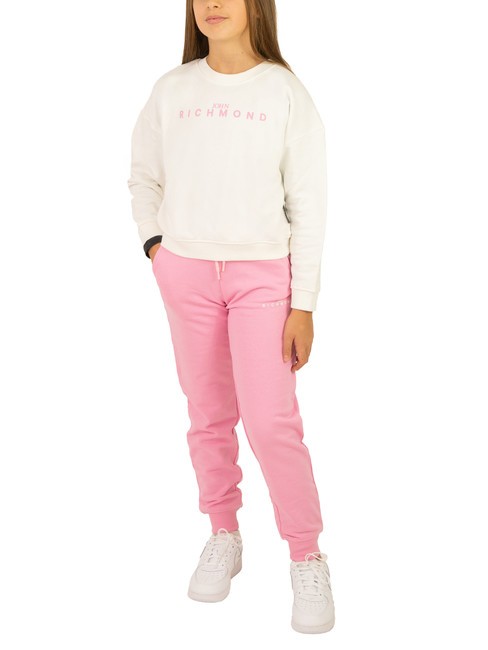 JOHN RICHMOND VASIM Survêtement sweat et pantalon blanc cassé/rose bégonia - Survêtements pour enfants