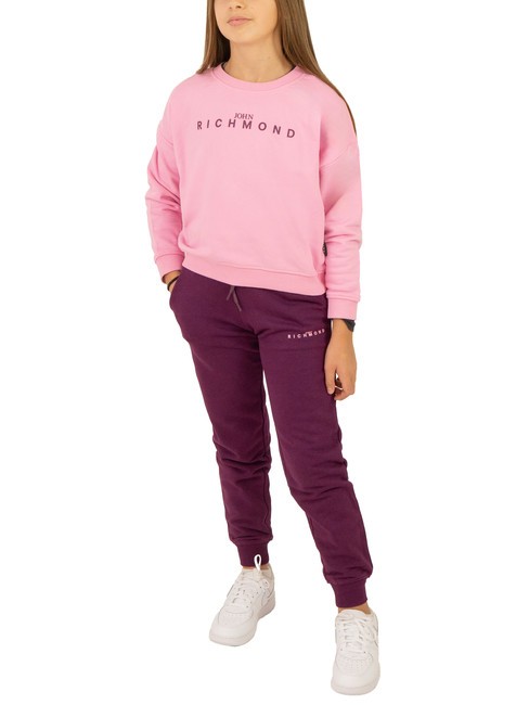 JOHN RICHMOND VASIM Survêtement sweat et pantalon bégonia vin rose - Survêtements pour enfants