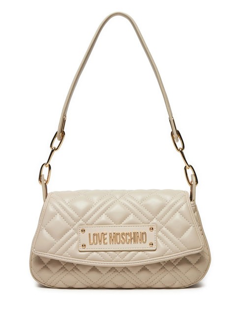 LOVE MOSCHINO QUILTED Sac à bandoulière Ivoire - Sacs pour Femme