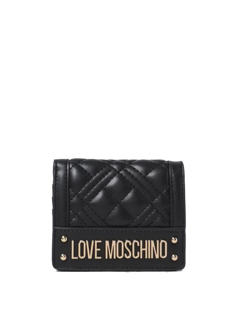 LOVE MOSCHINO QUILTED S Portefeuille Noir - Portefeuilles Femme