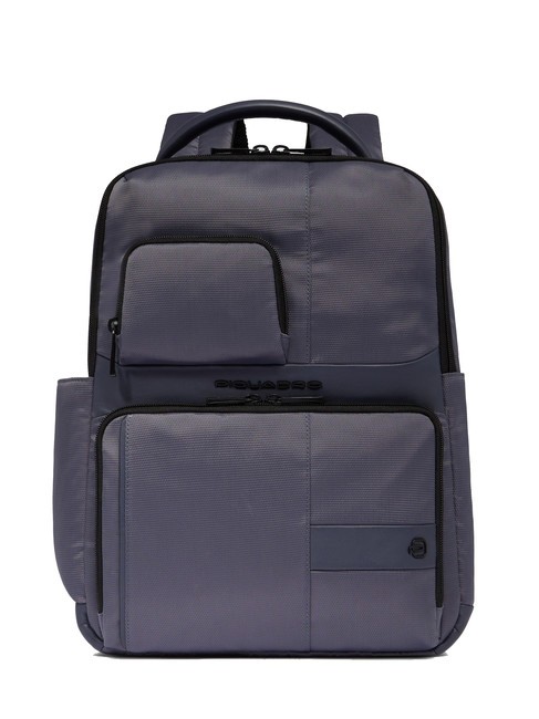 PIQUADRO WOLLEM Sac à dos en cuir et tissu, support ordinateur 14" aviation - Sacs à dos pour ordinateur portable