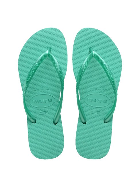 HAVAIANAS Tongs HAVAINAS SLIM vert virtuel métallisé - Chaussures Femme