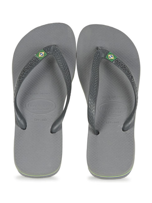 HAVAIANAS  Tongs BRASIL LOGO acier / gris - Chaussures unisexe