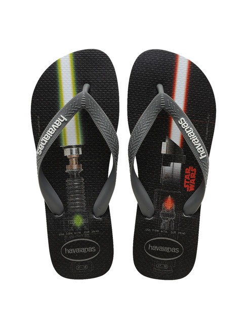 HAVAIANAS STAR WARS Tongs GRIS GLACÉ - Chaussures Homme