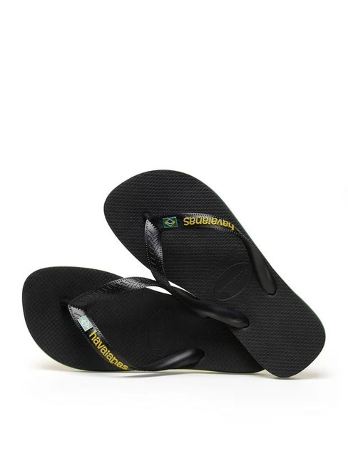 HAVAIANAS BRASIL LAYERS Tongs NOIR - Chaussures unisexe