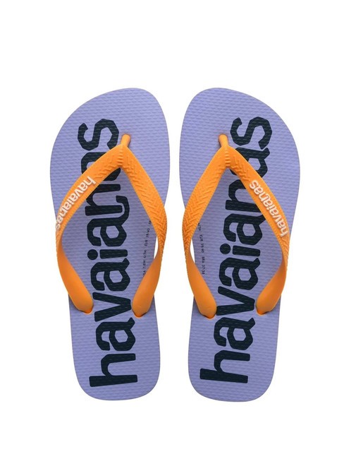 HAVAIANAS TOP LOGOMANIA 2 Tongs jaune pop - Chaussures Femme