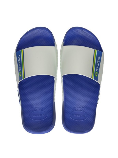 HAVAIANAS SLIDE BRASIL Pantoufles en caoutchouc marineblu - Chaussures Homme