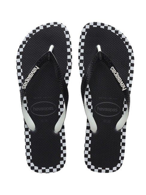 HAVAIANAS TOP CHECKMATE Tongs GRIS GLACÉ - Chaussures unisexe