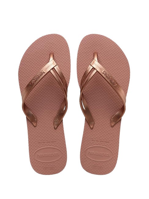 HAVAIANAS ELEGANCE CROCUS Tongs CROCUS / ROSE - Chaussures Femme