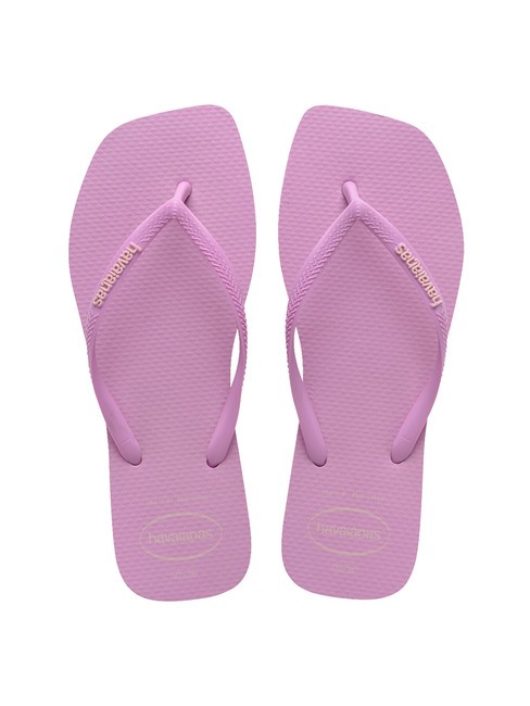 HAVAIANAS SQUARE LOGO Tongs lavande fraîche - Chaussures Femme