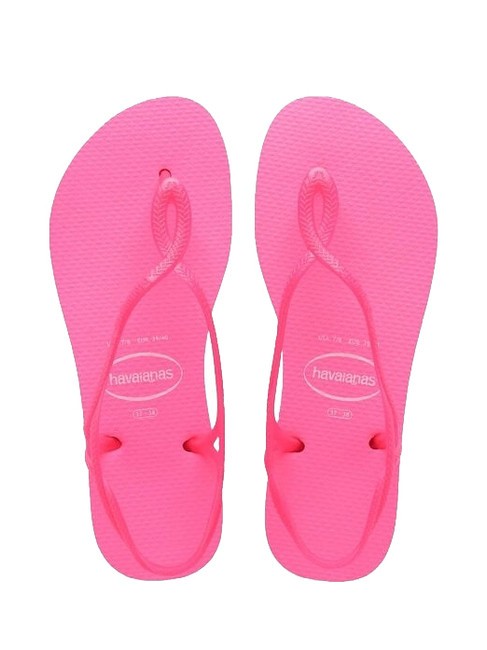 HAVAIANAS LUNA NEON Sandale tongs flux rose - Chaussures Femme