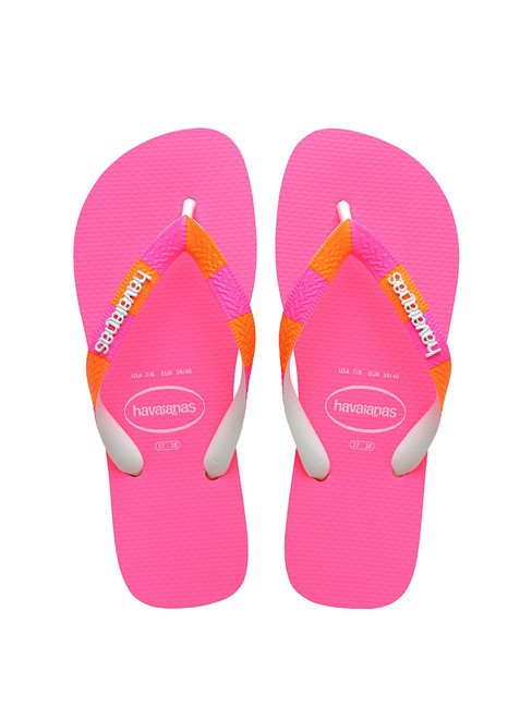 HAVAIANAS TOP VERANO II Tongs coucher de soleil orange - Chaussures Femme